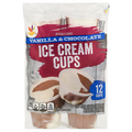 Giant Vanilla & Chocolate Ice Cream Cups - 12 ct