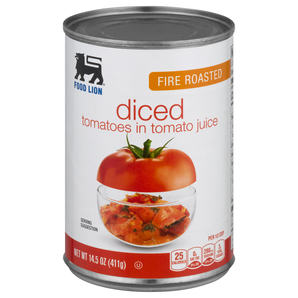 Food Lion Fire Roasted Diced Tomatoes