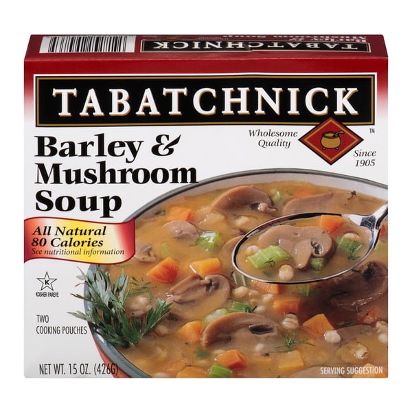 Tabatchnick Kosher Barley & Mushroom Soup - 2 ct Frozen