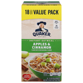 Quaker Apples & Cinnamon Instant Oatmeal Value Pack - 18 ct