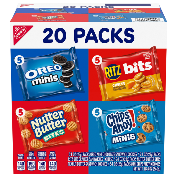 Nabisco Cookies & Crackers Variety Packs - 20 ct