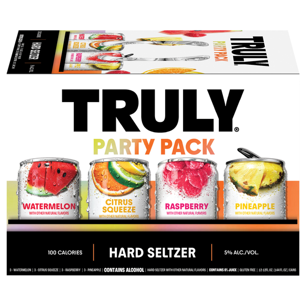 TRULY Party Pack Variety Pack Hard Seltzer - 12 pk