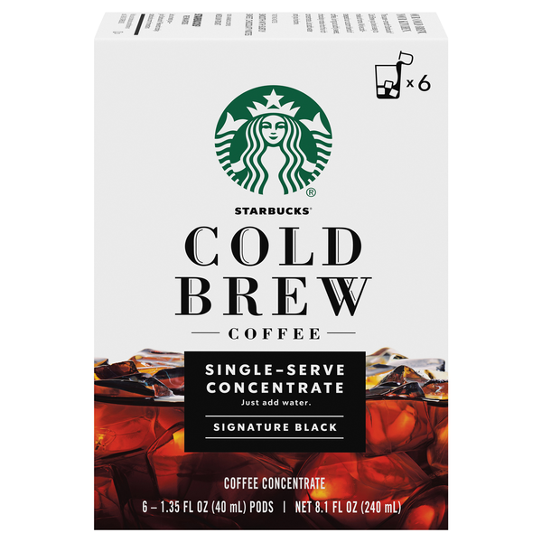 Save on Starbucks Signature Black Cold Brew Coffee SingleServe