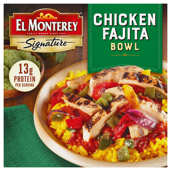 El Monterey Signature Chicken Fajita Bowl Frozen Meal