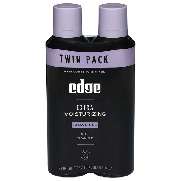 Edge Extra Moisturizing Shave Gel Twin Pack