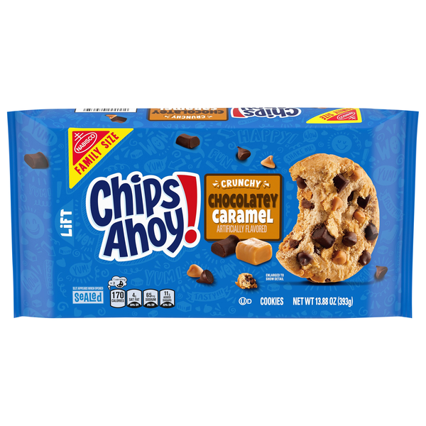 Nabisco Chips Ahoy! Crunchy Chocolate Caramel Chocolate Chip Cookies