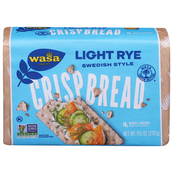 Wasa Light Rye Swedish Style Crispbread Crackers