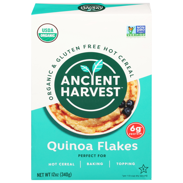 Ancient Harvest Organic Gluten Free Quinoa Flakes Hot Cereal