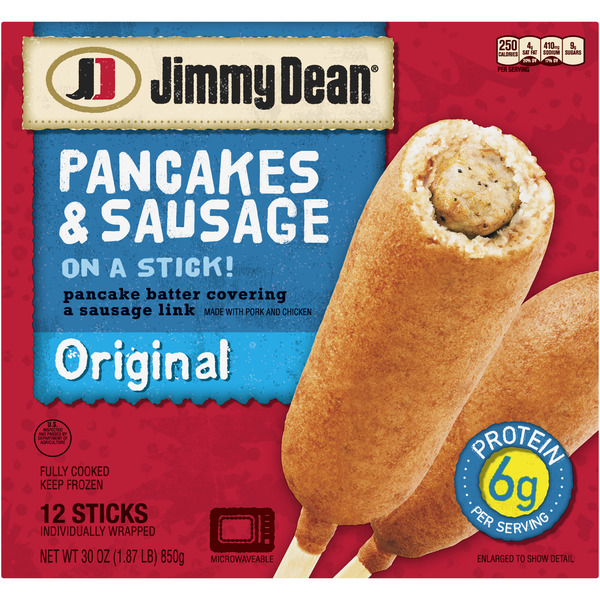 Save on Jimmy Dean Pancakes & Sausage on a Stick Original 12 ct Order