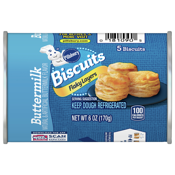 Pillsbury Flaky Layers Buttermilk Biscuits - 5 ct
