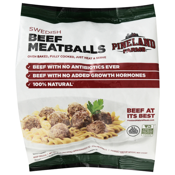 Pineland Farms Swedish Beef Meatballs Frozen
