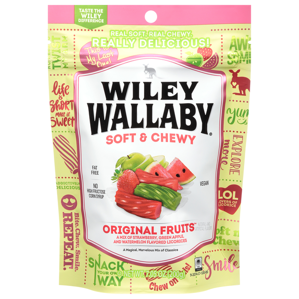 Wiley Wallaby Soft & Chewy Original Fruits Licorice
