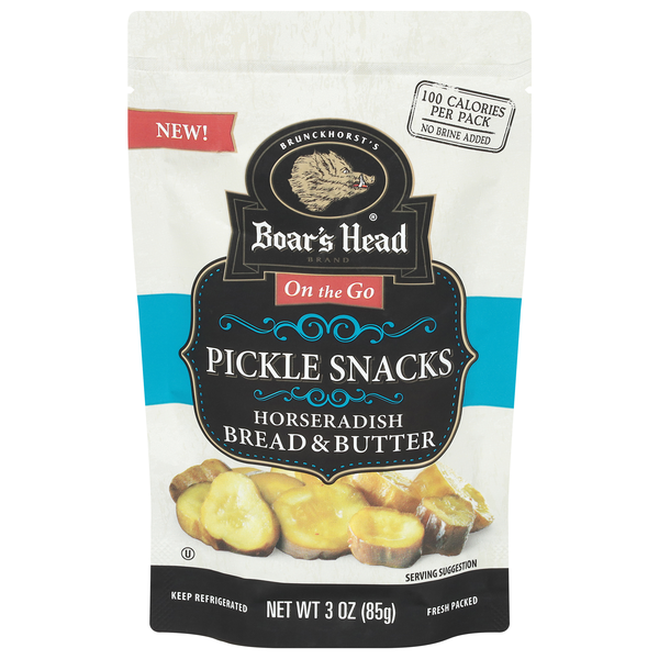 Boar's Head On the Go Horseradish Bread & Butter Pickle Snacks
