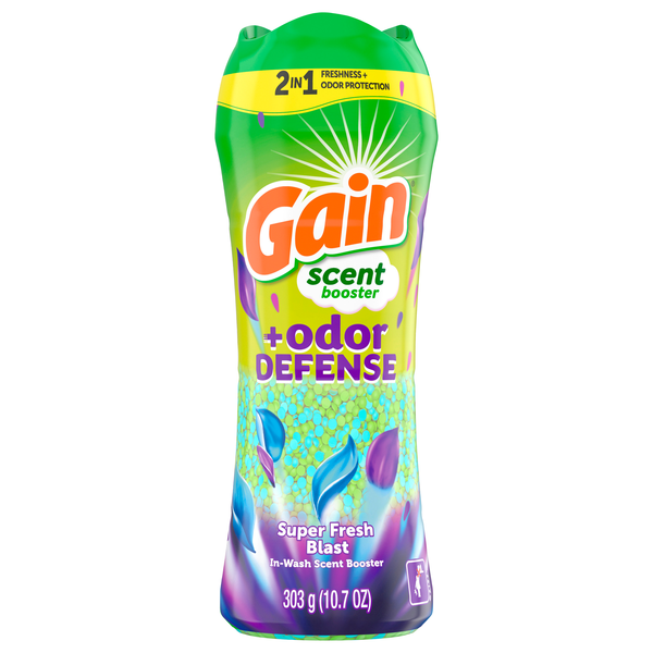 Gain +Odor Defense Super Fresh Blast In-Wash Scent Booster