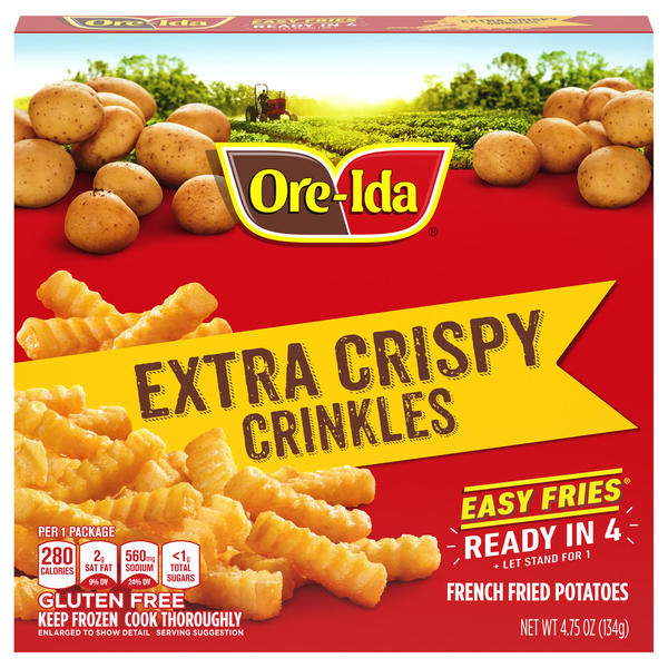 Ore-Ida Easy Fries Extra Crispy Crinkles French Fried Potatoes Frozen