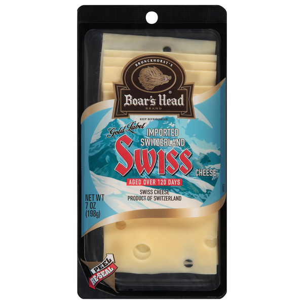 Boar's Head Gold Label Imported Swiss Cheese (Pre-Sliced)