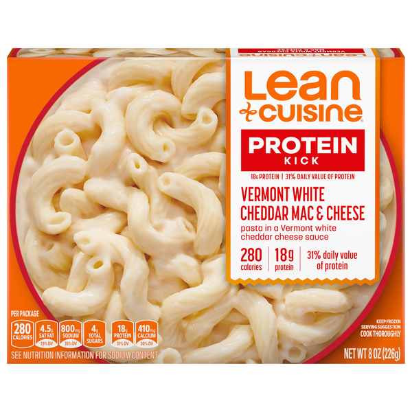 Save on Lean Cuisine Protein Kick Vermont White Cheddar Mac & Cheese