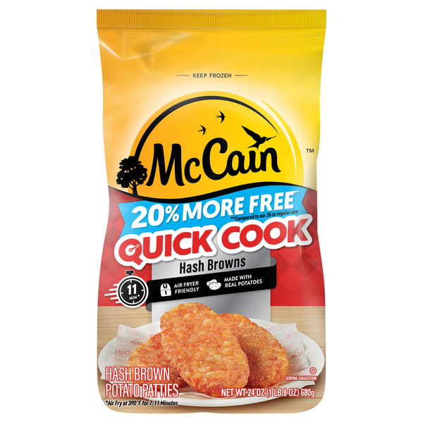 McCain Quick Cook Hash Browns Frozen
