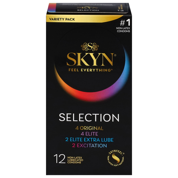 Skyn Feel Everything Selection Condoms Non-Latex Lubricated