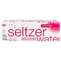 Hannaford Raspberry Seltzer Water - 12 pk