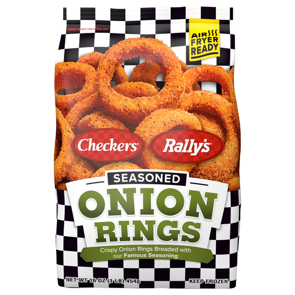 Checkers Rally's Seasoned Onion Rings Frozen