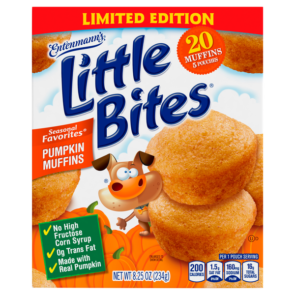 Entenmann's Little Bites Limited Pumpkin Mini Muffins - 5 ct