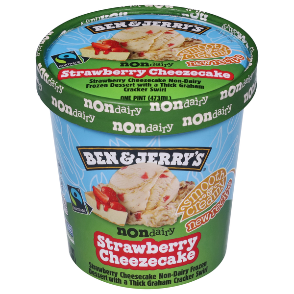 Ben & Jerry's Non-Dairy Vegan Strawberry Cheesecake Frozen Dessert