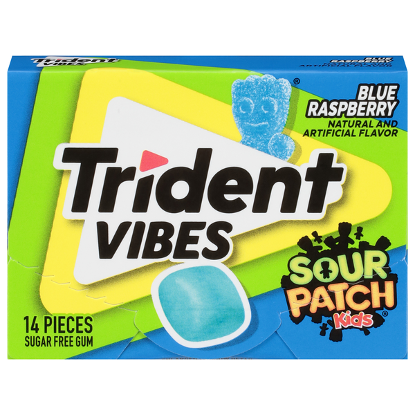 Trident Vibes Sugar Free Blue Raspberry Gum