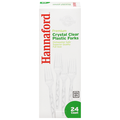 Hannaford Premium Crystal Plastic Forks