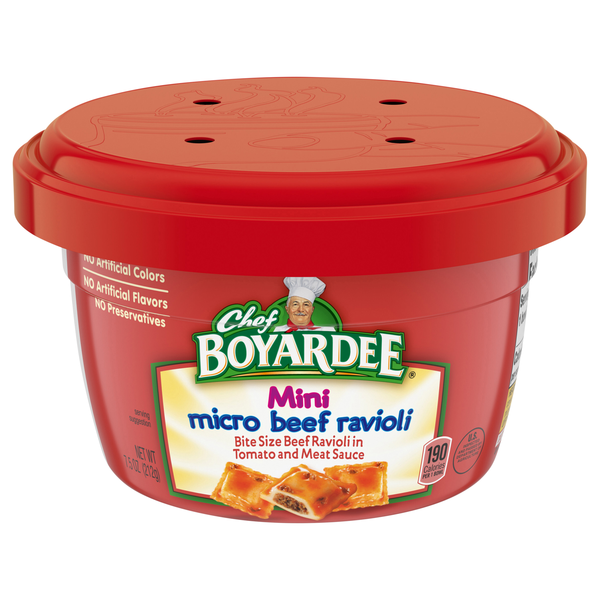 Chef Boyardee Mini Micro Beef Ravioli Microwavable Bowl