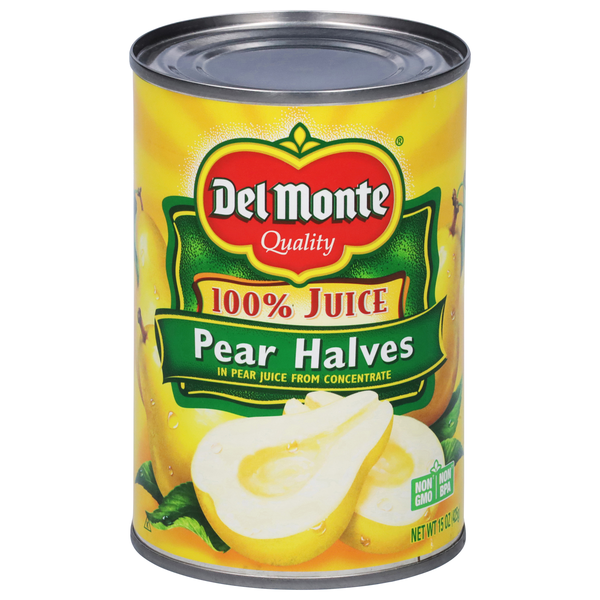 Del Monte Pear Halves in 100% Juice