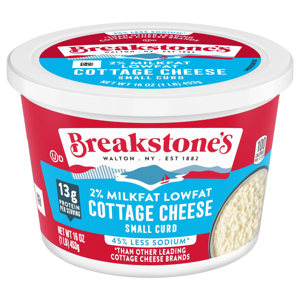 Breakstone's Less Sodium 2% Low Fat Small Curd Cottage Cheese