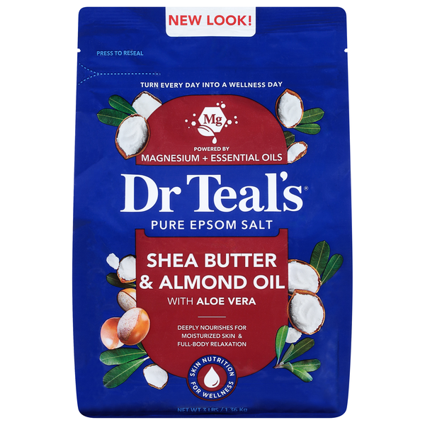 Dr. Teal's Pure Epsom Salt Soaking Solution Shea Butter & Almond Oil