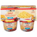 Food Lion Deluxe Shells & Cheese Dinner Original Cups - 4 ct