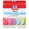 McCormick Neon Pink Green & Blue Food Color & Egg Dye - 3 ct
