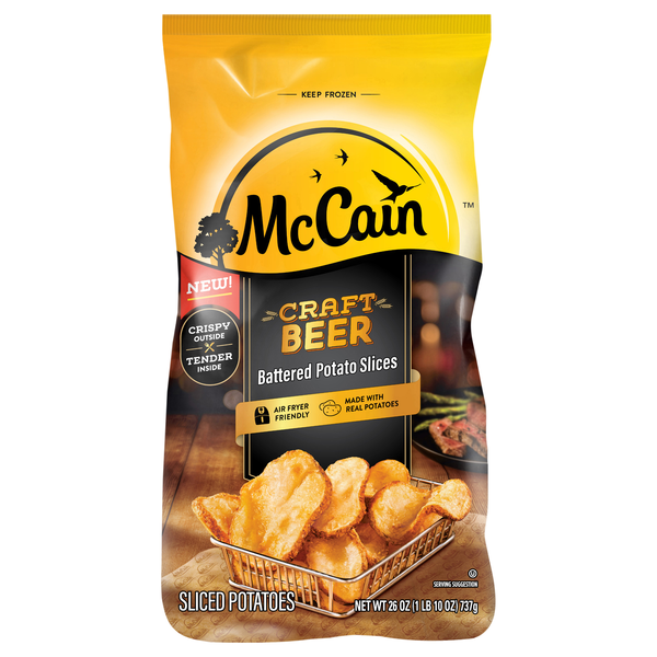 McCain Craft Beer Battered Potato Slices Frozen