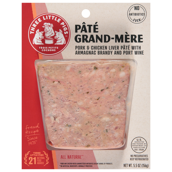 Three Little Pigs Pate Pork & Chicken Liver with Port Wine