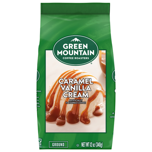 Green Mountain Caramel Vanilla Flavored Light Roast Ground Coffee