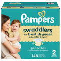 Pampers Swaddlers Size 2 Baby Diapers 10-22 lb
