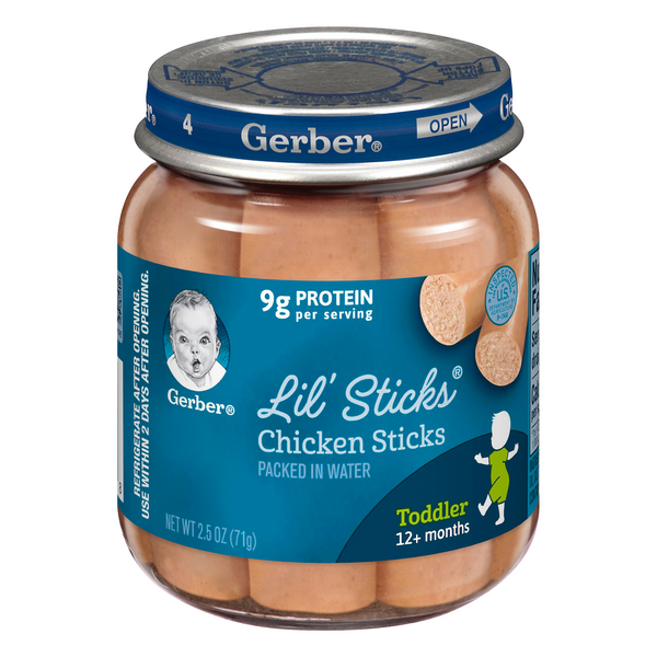 gerber chicken baby food nutrition facts