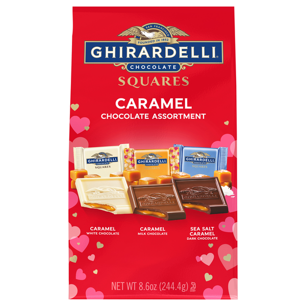 Save on Ghirardelli Chocolate Caramel Assortment Squares Valentine's ...