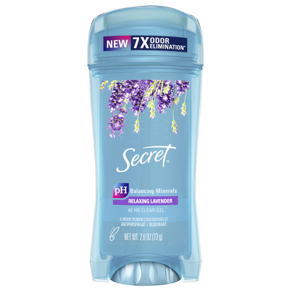Save on Secret Antiperspirant Deodorant Relaxing Lavender Clear Gel