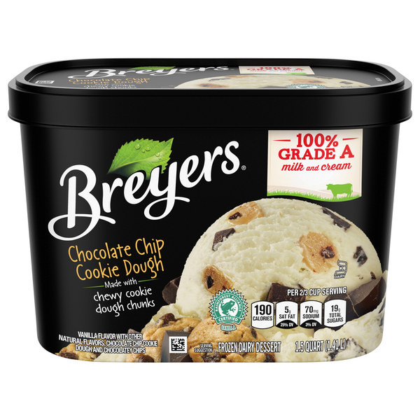 Breyers Chocolate Chip Cookie Dough Frozen Dairy Dessert