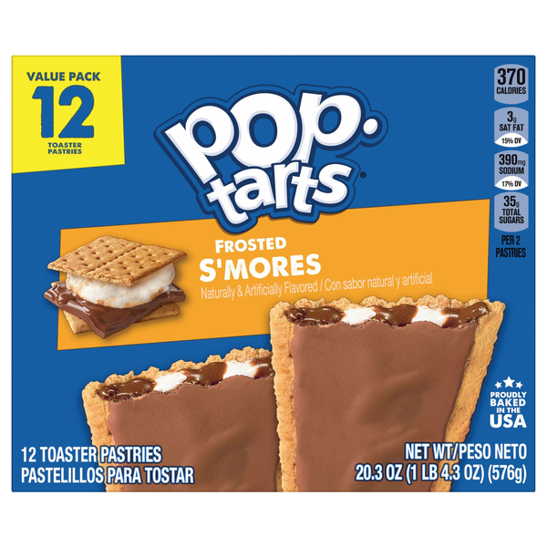 Pop-Tarts Frosted S'mores Toaster Pastries - 12 ct