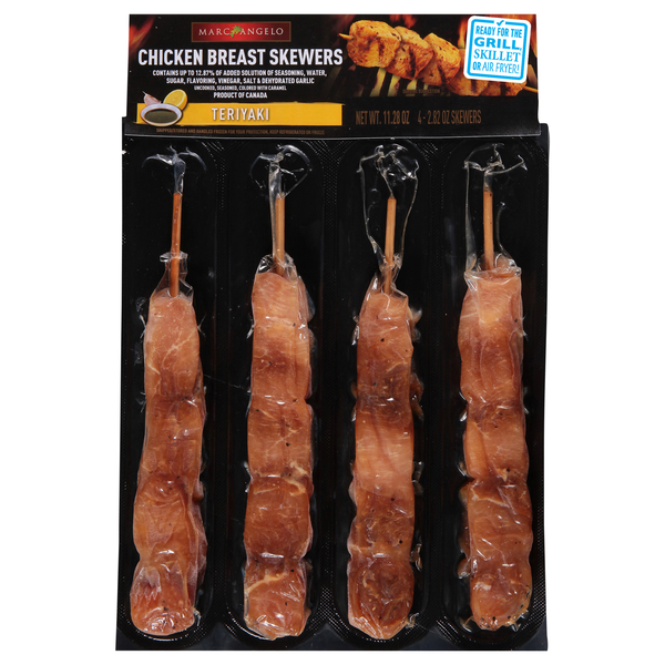 Marc Angelo Teriyaki Chicken Breast Skewers - 4 ct