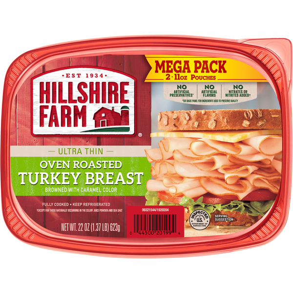 Hillshire Farm Oven Roasted Turkey Breast Ultra Thin Sliced Mega Pack