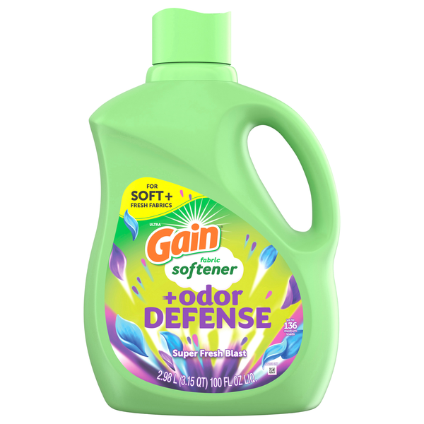 Gain Odor Defense Super Fresh Blast Liquid Fabric Softener