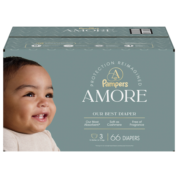 Pampers Amore Size 3 Baby Diapers 13-26 lb