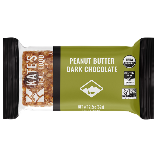 Save on Kate's Real Food Energy Bar Peanut Butter Dark Chocolate Gluten