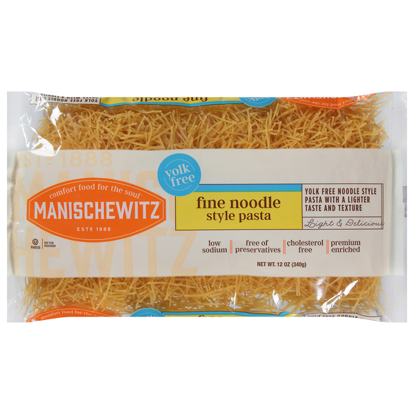 Manischewitz Yolk Free Fine Noodles